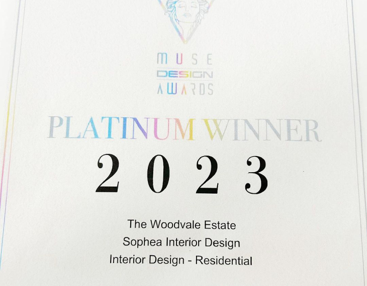 Grateful to have our Woodvale Estate chosen as Platinum Winner!