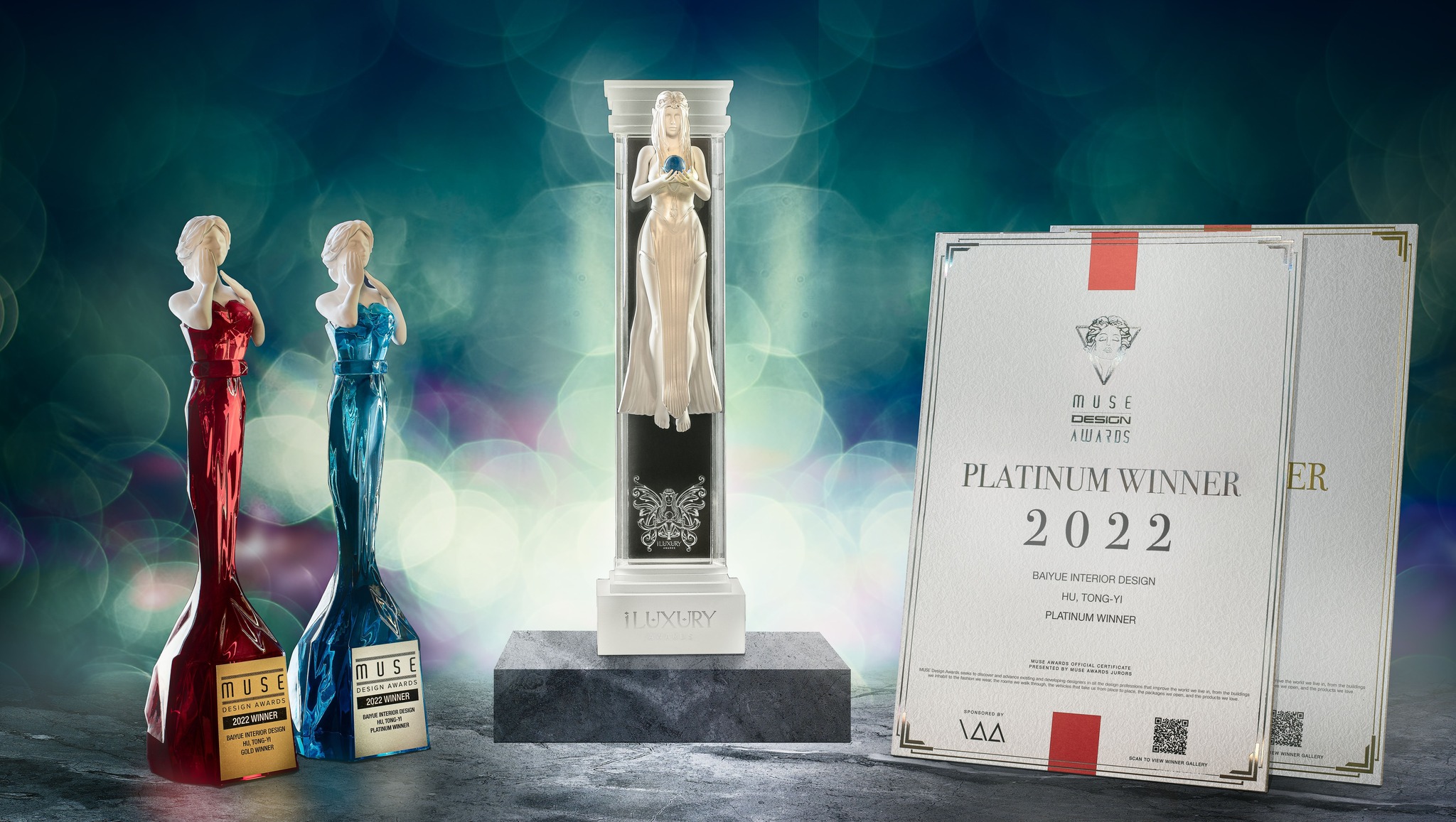 MUSE Design Awards Winner - The goddess trophy has finally arrived!