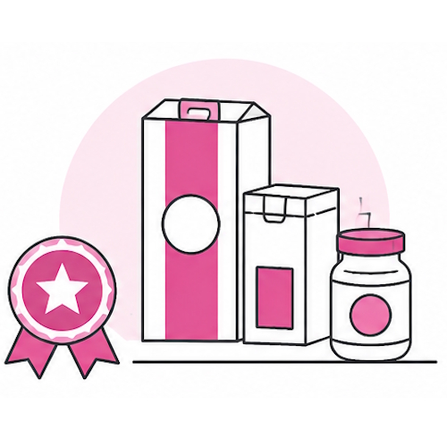 Positioning alongside leading packaging design work