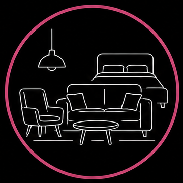 Residential furniture (tables, chairs, sofas, beds)
