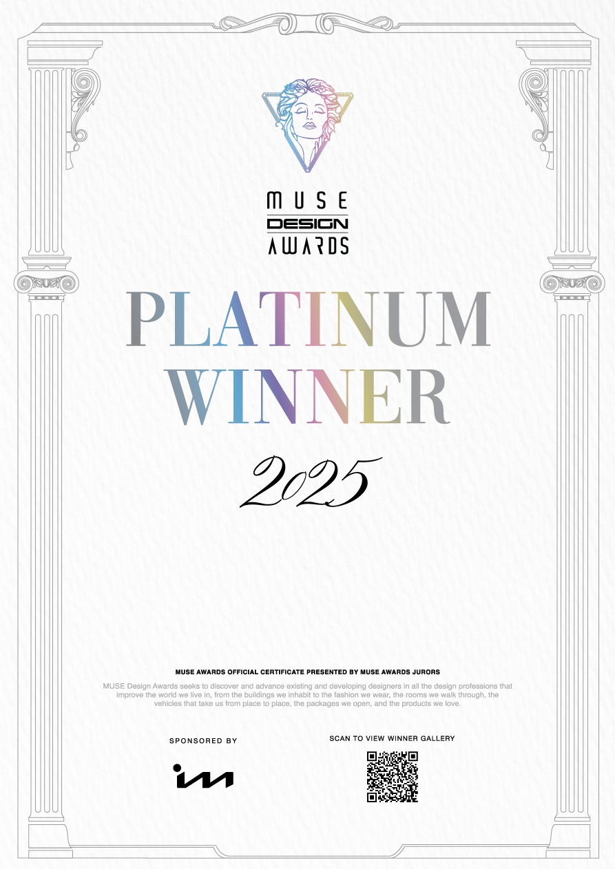 2025 MUSE Design Awards Certificate