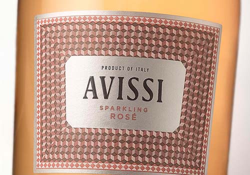 MUSE Design Awards Winner - AVISSI Sparkling Rosé Packaging Design