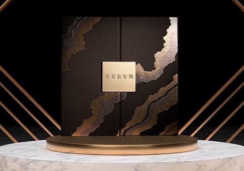 MUSE Design Awards Winner - AURUM Gold Leaf Packaging by LLAB Design Ltd