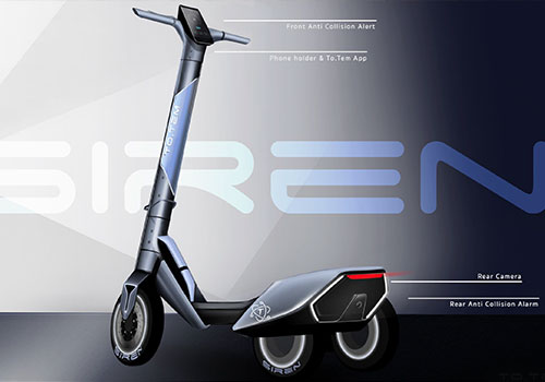 MUSE Design Awards Winner - SIREN New Generation electric kickscooter