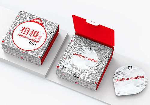 MUSE Design Awards Winner - Sagami Original One-paper Condom Packaging