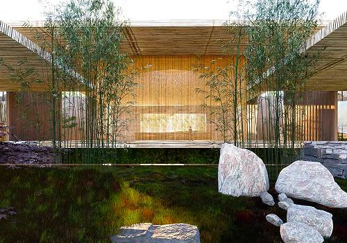 MUSE Design Awards - Bamboo Resort Rising from A Paddy Field