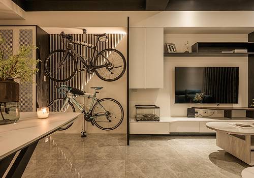 MUSE Design Awards - Black and white stylish bicycle house
