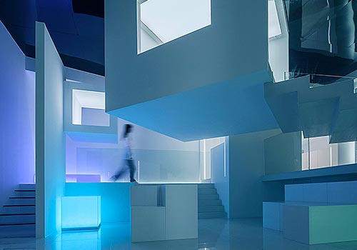 MUSE Design Awards Winner - Power 8 Lighting Showroom by SANJ Design Studio