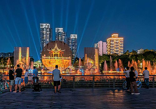 MUSE Design Awards Winner - The Lighting Enhancement Project of Foshan City Central Park by Beijing Tsinghua Tongheng Urban Planning and Design Institute Co., Ltd.