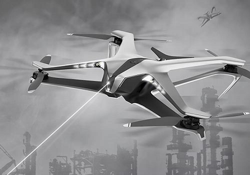 MUSE Design Awards Winner - Falco rusticolus gas detection UAV by LuXun Academy of Fine Arts