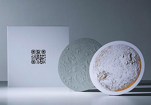 MUSE Design Awards Winner - THAT iS the moon - Touchable Audio Card by THAT iS CREATIVE & BRANDING