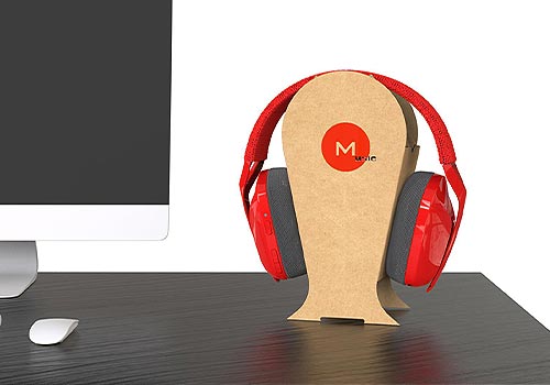MUSE Design Awards Winner - One-piece sustainable headset case by Guangdong Voion Eco Packaging Industrial Co., Ltd.