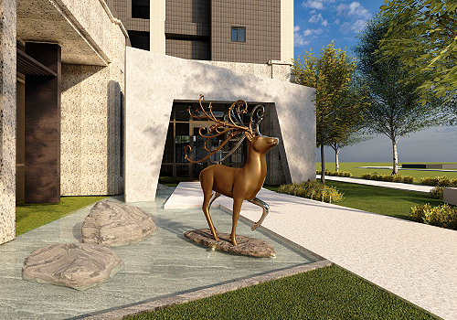 MUSE Design Awards Winner - The Two Lovely and Inseparable Deer by HUACHENGARTS CO., LTD.