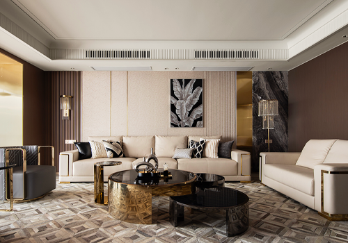 MUSE Design Awards Winner - Black Gold Theme Modern Luxury House by Guangzhou Dana Design Co., LTD