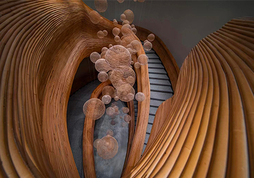 MUSE Design Awards - Bamboo Park Rattan Bamboo Staircase