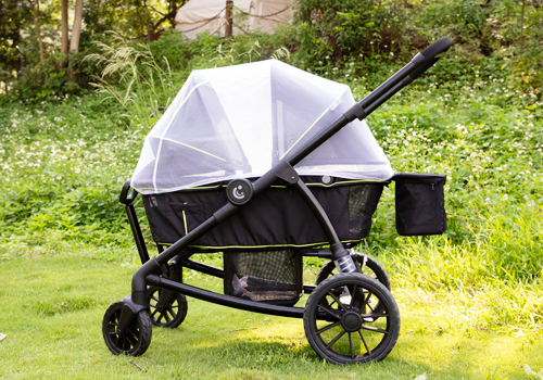 MUSE Design Awards Winner - Pamo Babe All-Terrain Wagon Stroller Tandem Stroller(Blue) by Anhui cool baby technology development Limited by Share Ltd