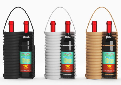 MUSE Design Awards Winner - One-piece Sustainable Wine Packaging by Guangdong Voion Eco Packaging Industrial Co., Ltd.