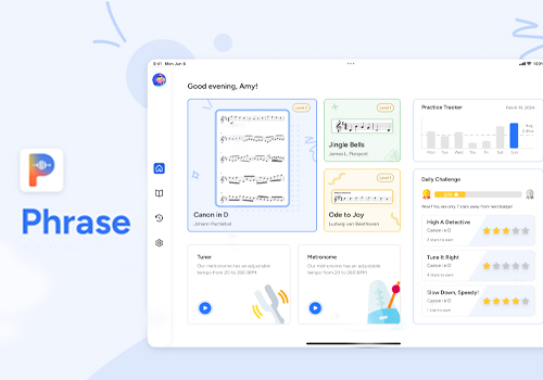 MUSE Design Awards Winner - Phrase: AI-powered Musical Instrument Learning App by Ying Pan
