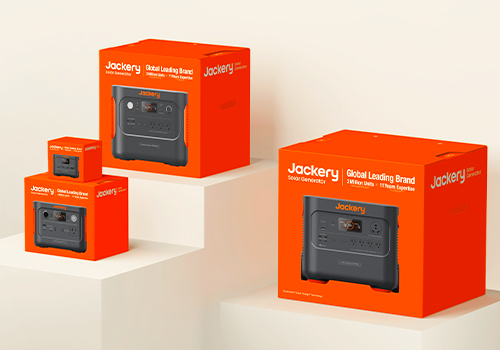 MUSE Design Awards Winner - Jackery Explorer Plus Series Eco-Friendly Packaging by Hello-Tech