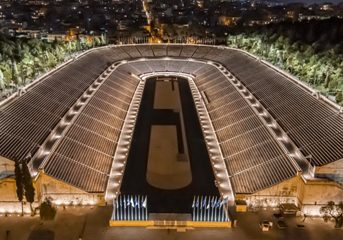 MUSE Design Awards Winner - Panathenaic Stadium illumination  by LIGHTING ART - ARTIC DESIGN