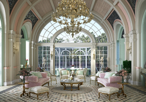 MUSE Design Awards Winner - Guest House Design - Classical French Style by Rawan Barakat