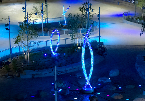 MUSE Design Awards - Ironworks Plaza: Illuminated Arcs