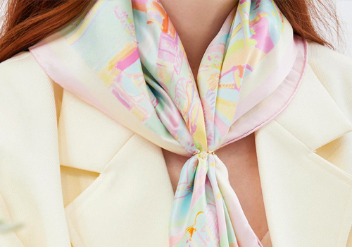MUSE Design Awards - Pink Dreamland Series Silk Scarf Design