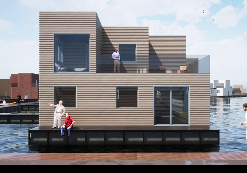 MUSE Design Awards - Smart Manufacturing - Floating House Module with Straw Bale 