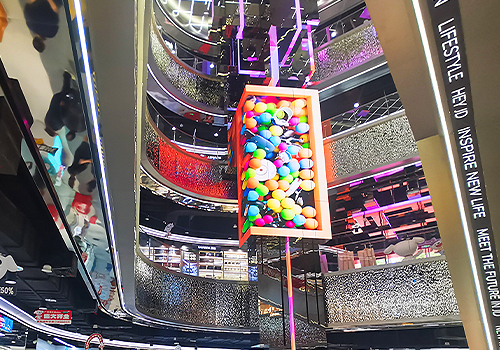 MUSE Design Awards Winner - Guangzhou JD MALL Mechanical Art Screen by Shanghai Evergreen Exhibition Engineering Co., Ltd.