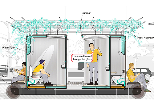 MUSE Design Awards Winner - ToiLet’s Go -- A mobile micro-oasis for rest and relief by Jiabin Wei