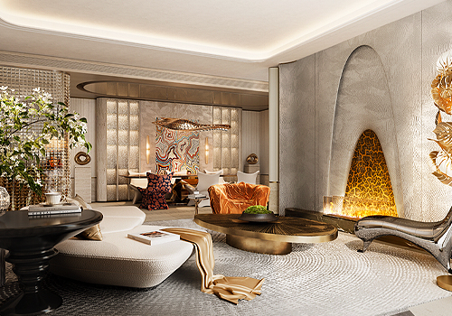MUSE Design Awards - Luxurious floor plan of Plot 4 in the Qianhai Era Project