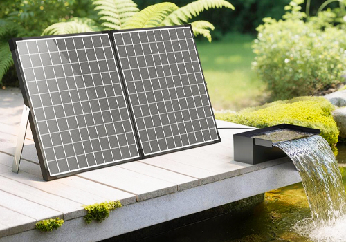 MUSE Design Awards - 55W Solar Stainless Steel Waterfall Pump System