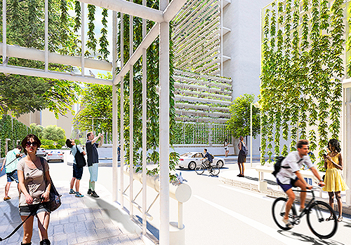 MUSE Design Awards - Urban Vine: Reimagine the Scaffolding as a Repair Opportunit