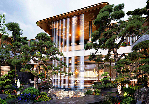 2026 MUSE Design Awards Winner - Greentown Yanming Crabapple by Hangzhou Jiumeng Landscape Design Co., Ltd./ Li Xia, Wang Li, Wang Hong Yuan