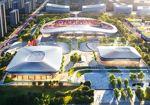 2026 MUSE Design Awards Winner - Schematic design of Qian County Cultural and Sports Center by School of Architecture,Xi'an University of Architecture and Technology/CD Studio
