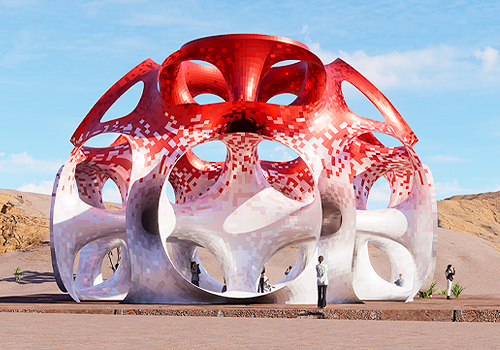 MUSE Design Awards Winner - Artistic sculptures in Karamay Ghost City——Earth Pulse Dome