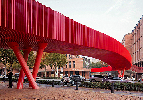 2026 MUSE Design Awards Winner - Taoxichuan Red Bridge by Architectural Design & Research Institute of TsingHua University CO.,LTD. (THAD)