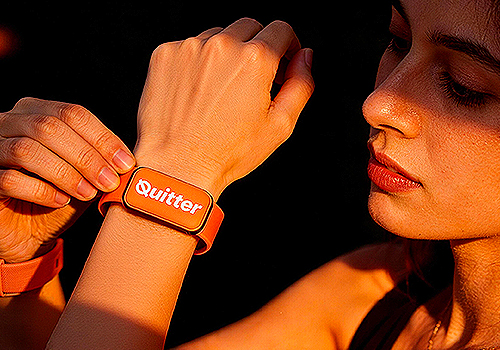 2026 MUSE Design Awards Winner - QUITTER: Dual-Wrist Wearable - The Cost of Commitment by Qiaozhi Zhang