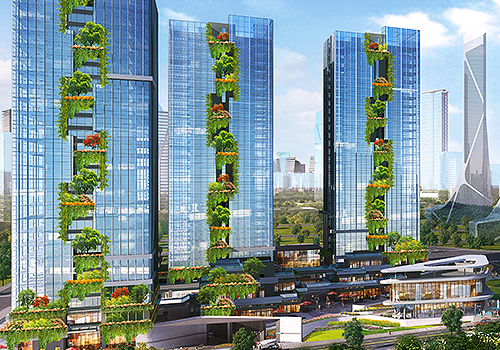 2026 MUSE Design Awards Winner - “层峦叠翠”  都市中的垂直森林 by 成都象上正行建筑设计有限公司