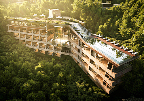 MUSE Design Awards Winner - Xinping Jinli · Sky Abode & Cloud Realm Resort