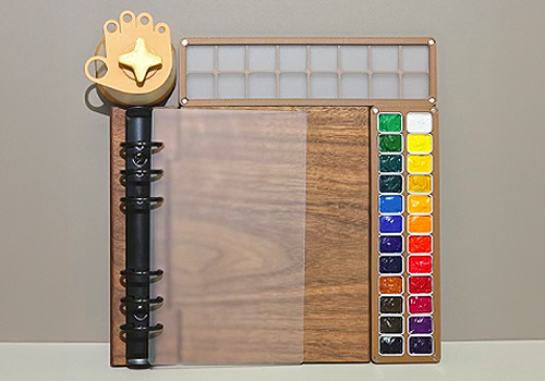 MUSE Design Awards Winner - Artisanal Walnut Modular Handheld Sketchboard