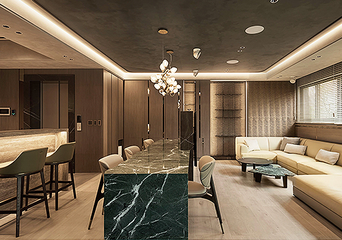 2026 MUSE Design Awards Winner - Textural Sanctuary: A Contemporary Dwelling and Private Salo by YingYue Design