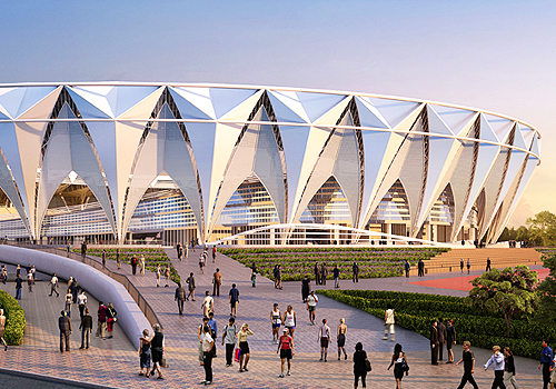 2026 MUSE Design Awards Winner - Zhaotong Cultural and Sports Park by China Shanghai Architectural Design & Research Institute Co., Ltd.