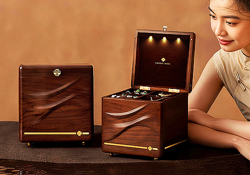 2026 MUSE Design Awards Winner - WTR Ripple Solid-Wood Jewelry Box by Ningbo Gaoding Holdings Co., Ltd.