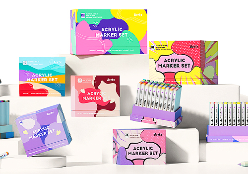 2026 MUSE Design Awards Winner - Arrtx-Color Magic Box – Cotton-Wick Acrylic Marker Pen by SHENZHEN ARRTX TECH CO.,LTD