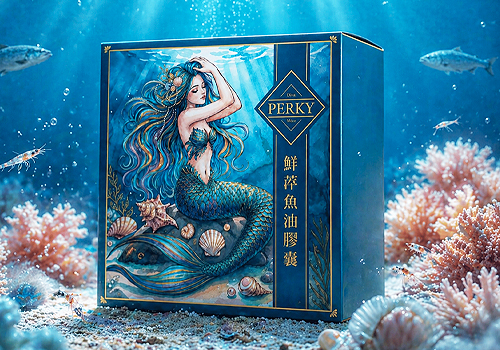 2026 MUSE Design Awards Winner - Perky Omgea-3 softgel by Yashiang Biotech Co., Ltd.