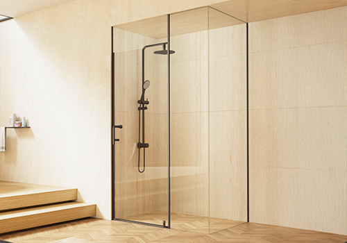 2026 MUSE Design Awards Winner - Right-Angle Tempered Glass Shower Enclosure by Kosmonia Limited