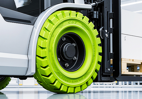 2026 MUSE Design Awards Winner - Non-marking Conductive Forklift Solid Tire by CHENG SHIN RUBBER(XIAMEN)IND.,LTD.