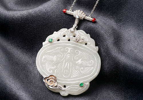 2026 MUSE Design Awards Winner - Bearing Blessings · Jade Pendant by Queena Yau