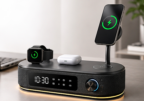 MUSE Design Awards Winner - AI Desktop Wireless Charging Hub
